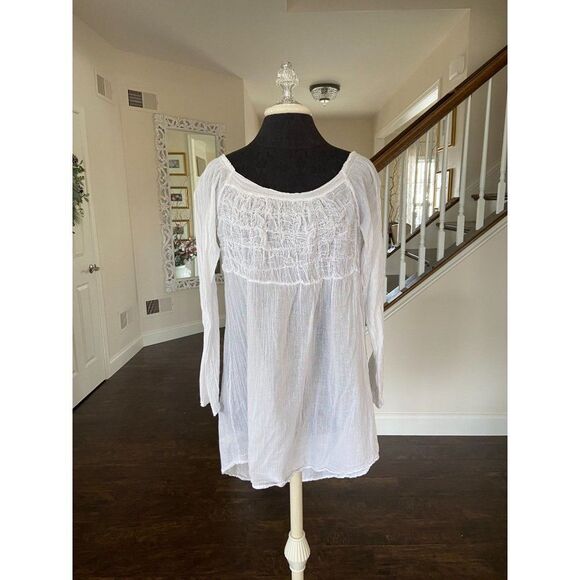 White Bathing Suit Coverup (one size) - Picture 4 of 5